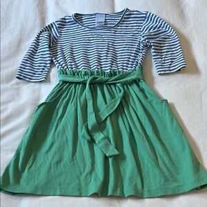 Bella Bliss Striped Knit Dress with Pockets, size 12